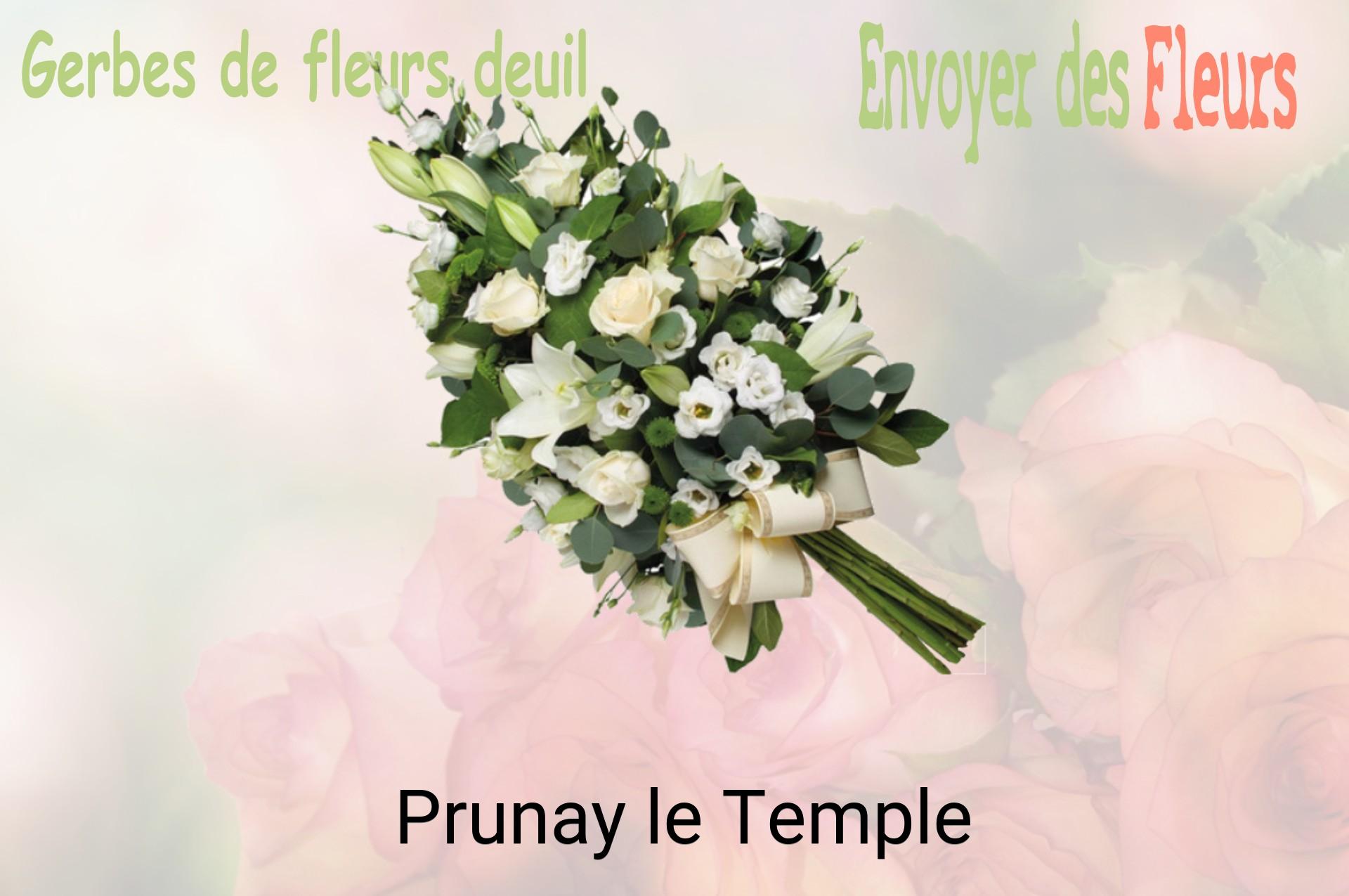 Gerbe de fleurs de deuil livrée à Prunay-le-Temple